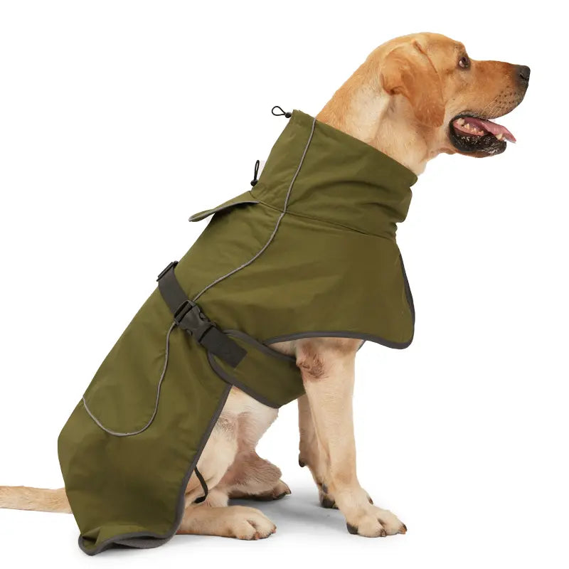 Winter Reflective Adjustable Dog Coat | Warm Thick Fleece Snow Suit for Small Medium and Large Dogs, Durable Dog Winter Jacket, Pet Warm Dog Plush Vest Style Practical
