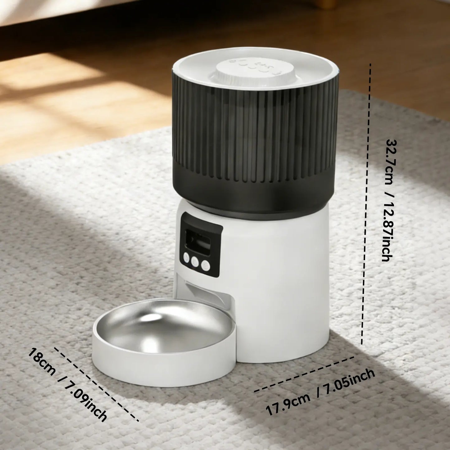 [Meynnpet] Smart Pet Feeder/4L Large Capacity/2K Ultra Hd/Dual Voice Interaction/160°Wide Angle/Smart App Control/Suitable for Cats Dogs and Multiple Pets Food Maker Automatic