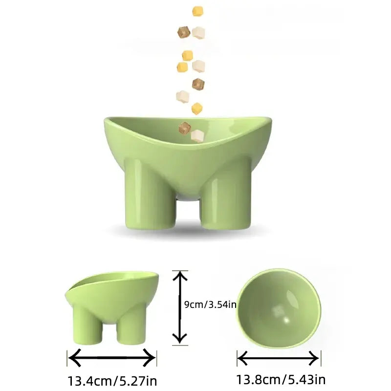 Elevated Pet Bowl Set with Anti-Tip Design - Perfect Feeder for Cats & Dogs, Ideal for Food, Water & Snacks