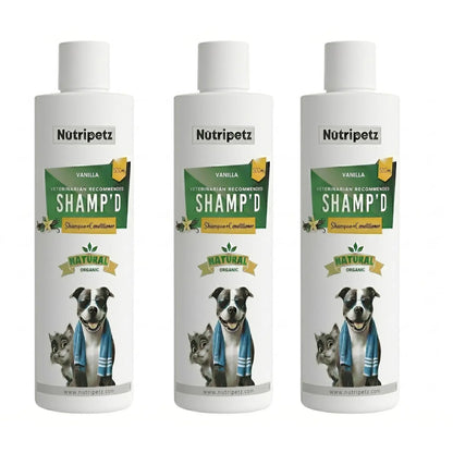 Nutripetz Pet Shampoo & Conditioner for Dogs & Cats – 500 ML Natural Aloe Vera & Coconut Cleanser | Anti-Itch Moisturizing Grooming Wash