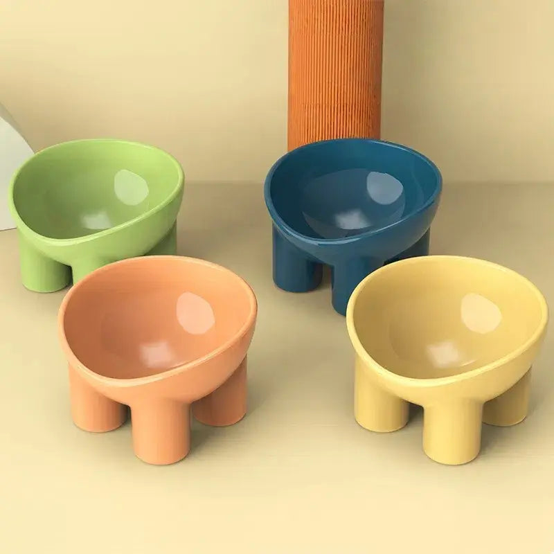 Elevated Pet Bowl Set with Anti-Tip Design - Perfect Feeder for Cats & Dogs, Ideal for Food, Water & Snacks