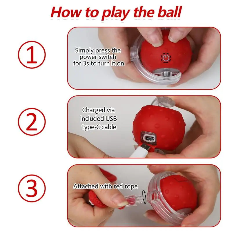 Automatic Interactive Cat Toy Ball with Motion Activation and Chirping Sounds for Indoor Cats
