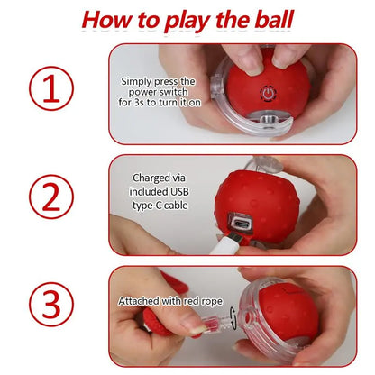 Automatic Interactive Cat Toy Ball with Motion Activation and Chirping Sounds for Indoor Cats